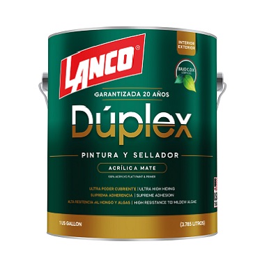 LANCO DUPLEX PINTURA BLANCO MATE DU3420-4 (GLN)