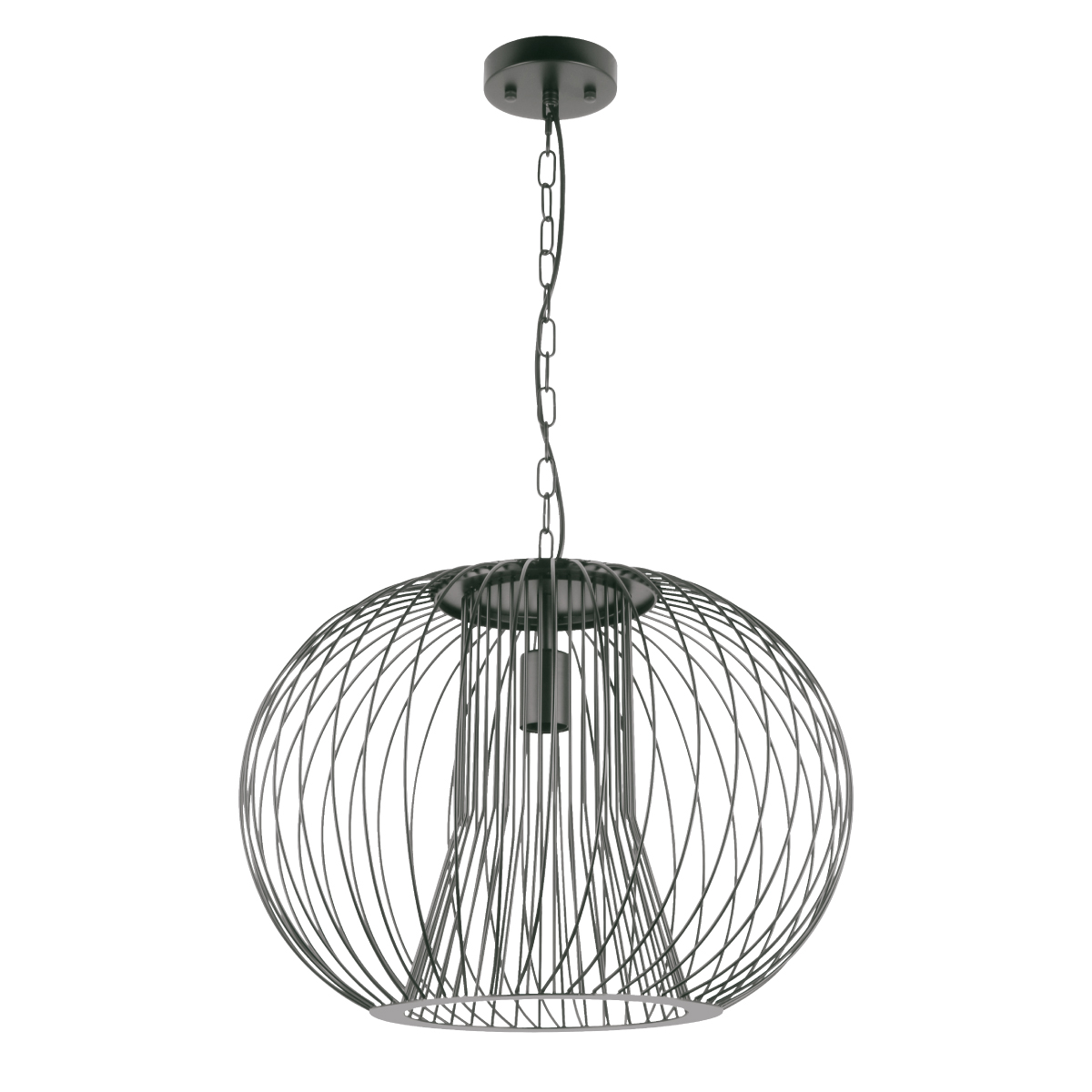 TLD LAMPARA COLGANTE REDONDA 11012751 NEGRO MATE