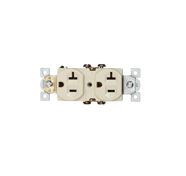 EAGLE TOMA DOBLE MARFIL 20A 125  877-V
