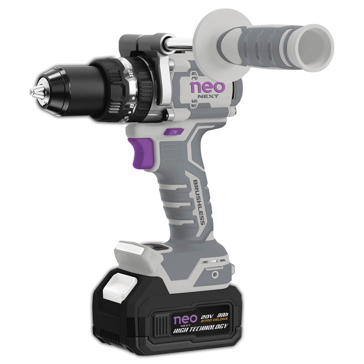 NEO NEXT TALADRO 20V 4AH 13MM 170N/M T12170/20K2