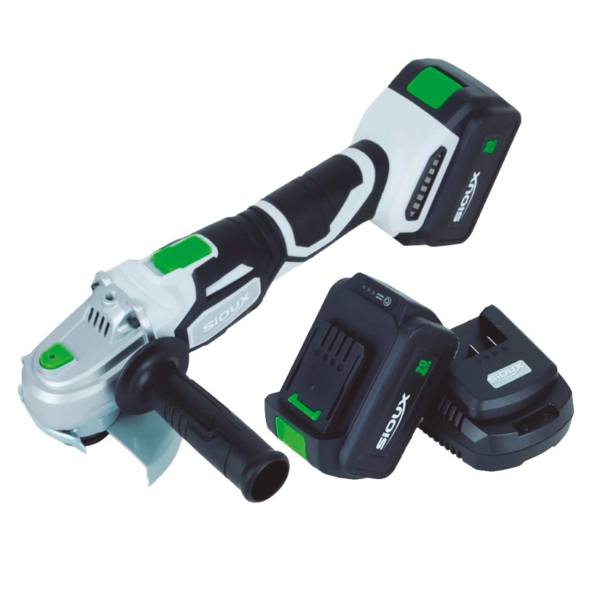 SIOUX ESMERILADORA RECARGABLE 2 BAT 115MM 20V AG115/20 C2   (7101000048)