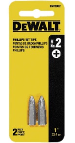 DW PUNTA TALADRO 2*1 CORTA PHILLIPS BLISTER DW2002