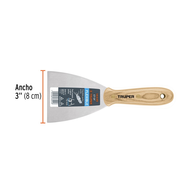 TRUPER ESPATULA PROF 3 FLEXIBLE ET-3F (14449)