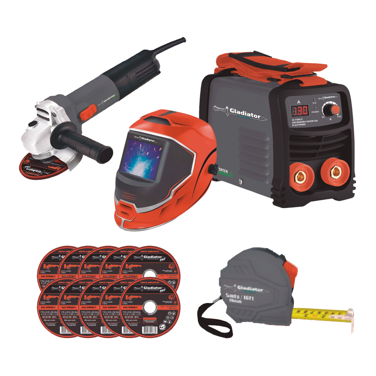 GLADIADOR INVER+ESM+MASC+DISC+C/METRICA COMBO 130/120G  (1055222247)