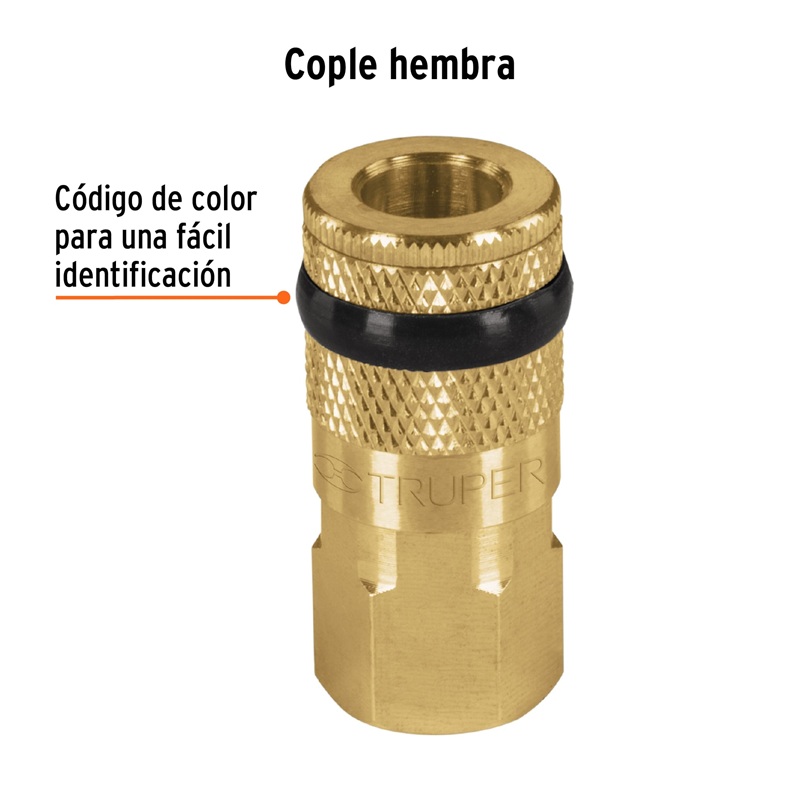TRUPER ACOPLE RAPIDO HEMBRA HEM-1/4 (19084)