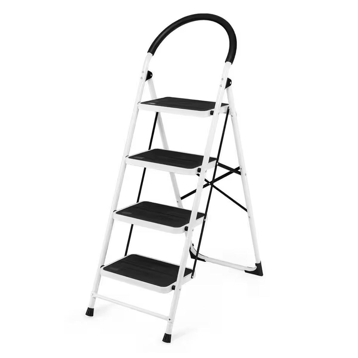 BLACK AND WHITE ESCALERA 4 PELDAÑOS BLANCA BWEHA-04