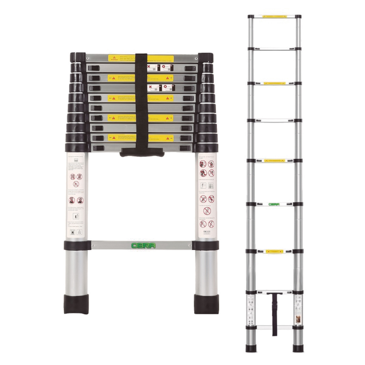 GLADIADOR ESCALERA TELESCOPICA 13 PELDAÑOS 3,9 MTS 150 KG ETG 813  (1075422413)
