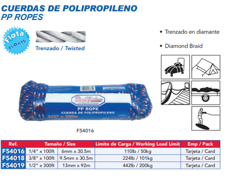 BEST VALUE CUERDA NYLON TRENZ DIAMAN 1/4*100 F54016 (101137537)
