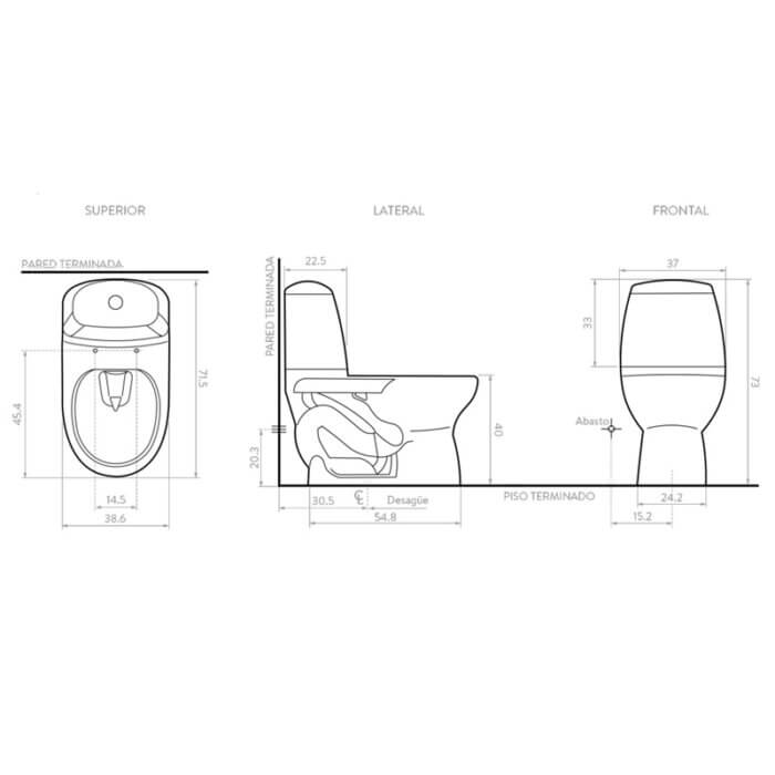 CORONA INODORO ECOCLEAN SINGLE BLANCO O26011001L (05001) - Imagen 2